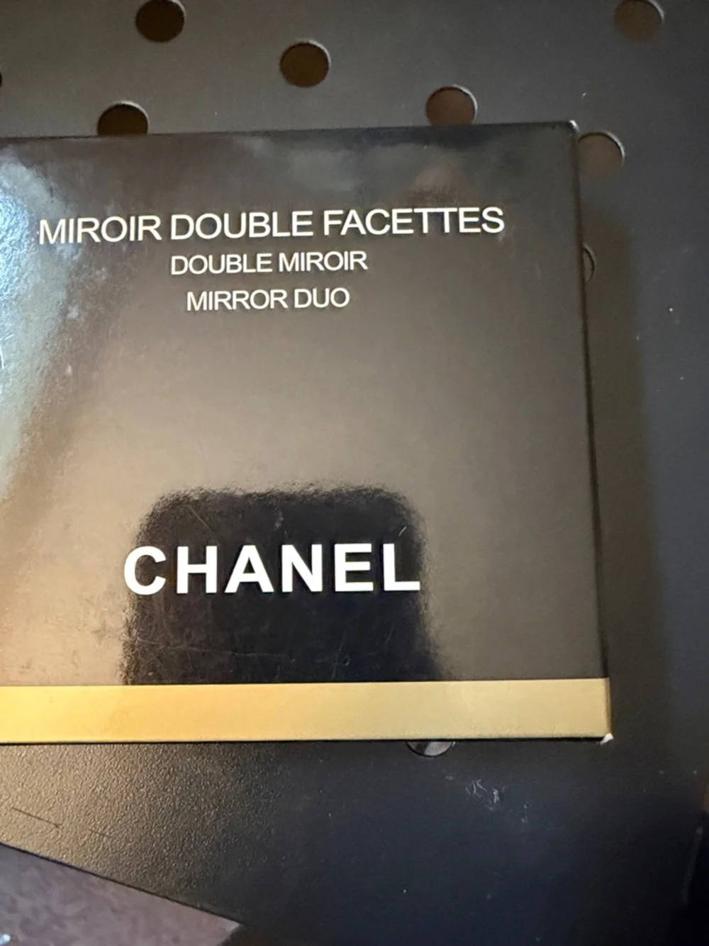 CHANEL Black Compact Double Mirror Duo - Picture 10 of 11